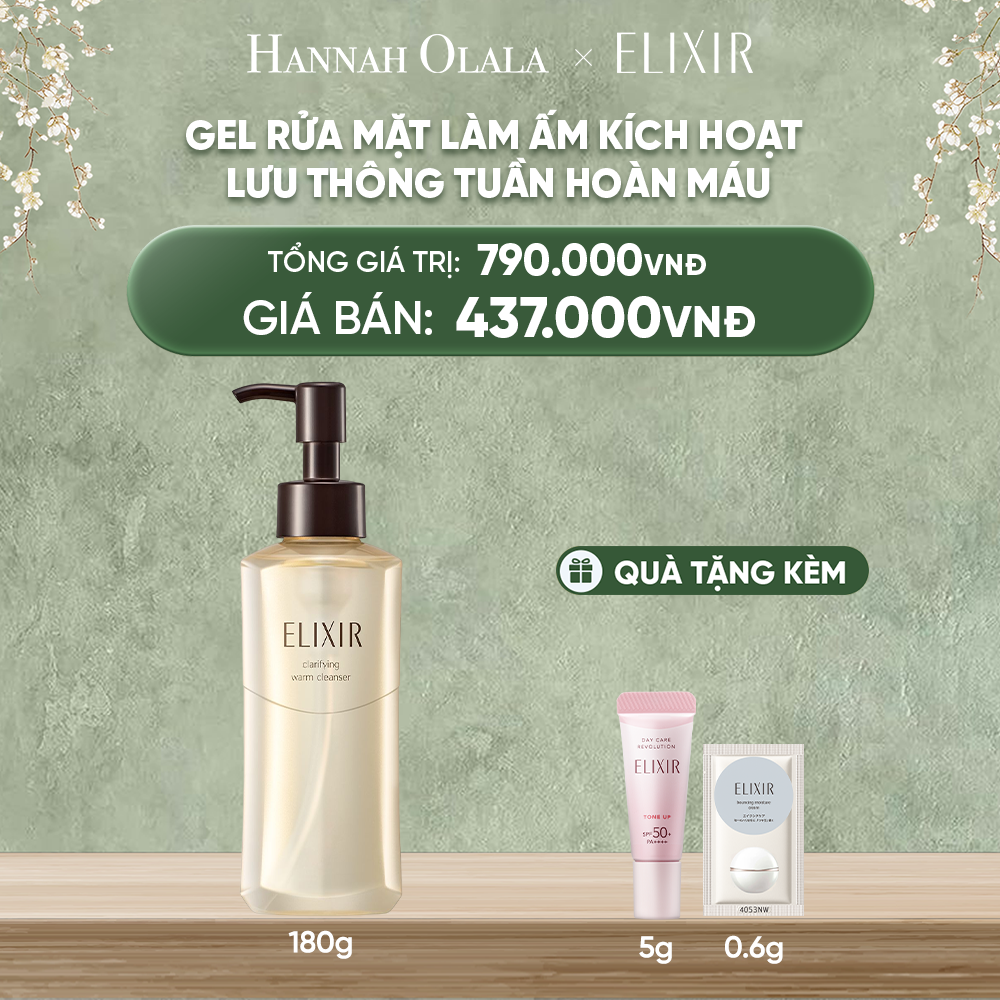  DEAL 15: GEL RỬA MẶT SẠCH SÂU, DƯỠNG ẨM ELIXIR CLARIFYING WARM CLEANSER 