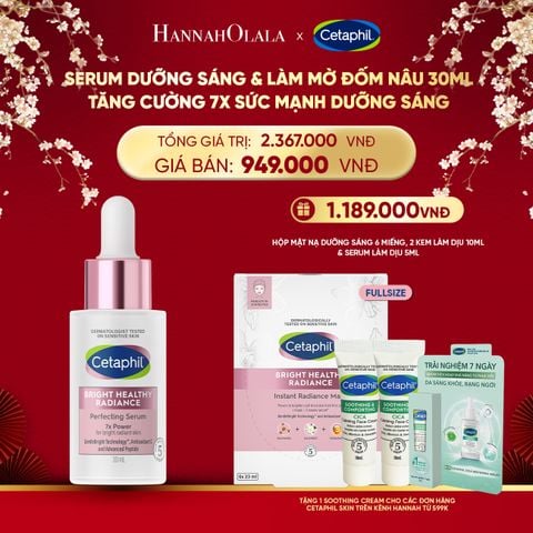  DEAL 15: TINH CHẤT LÀM SÁNG DỊU LÀNH CHO DA NHẠY CẢM CETAPHIL BRIGHT HEALTHY RADIANCE SERUM 30ML 