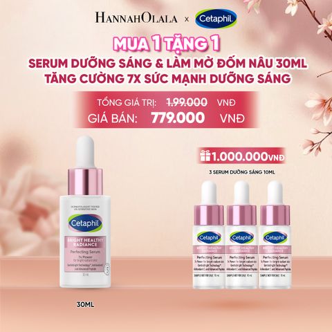  TINH CHẤT LÀM SÁNG DỊU LÀNH CHO DA NHẠY CẢM CETAPHIL BRIGHT HEALTHY RADIANCE SERUM 30ML DEAL 15: - A1507 