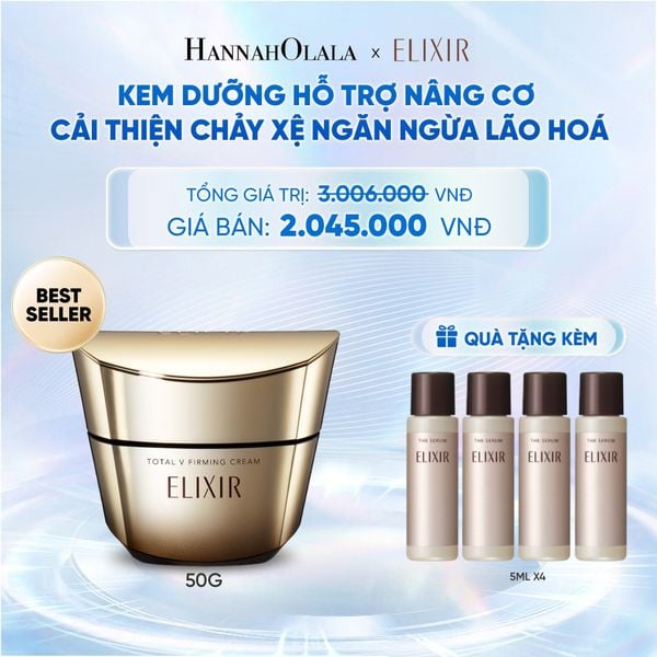  KEM DƯỠNG CẢI THIỆN CHẢY XỆ NGĂN NGỪA LÃO HÓA ELIXIR TOTAL V FIRMING CREAM 50G - DEAL 15 