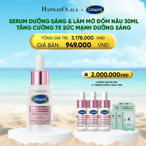  TINH CHẤT LÀM SÁNG DỊU LÀNH CHO DA NHẠY CẢM CETAPHIL BRIGHT HEALTHY RADIANCE SERUM 30ML 