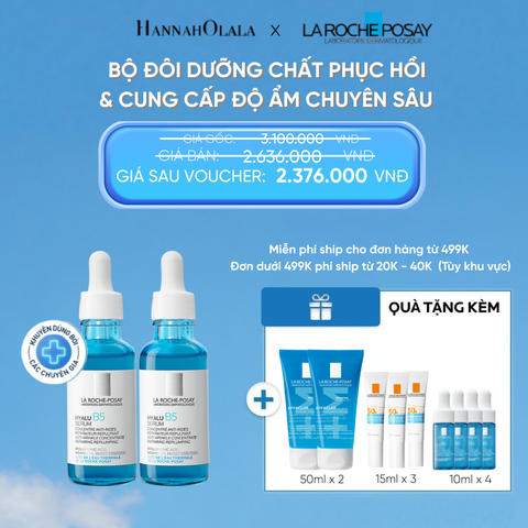  D47: FD DEAL 15: BỘ ĐÔI DƯỠNG CHẤT PHỤC HỒI & CUNG CẤP ĐỘ ẨM CHUYÊN SÂU HYALU B5 SERUM 30ML ([CẢI TIẾN MỚI - 4 LOẠI HA]) 