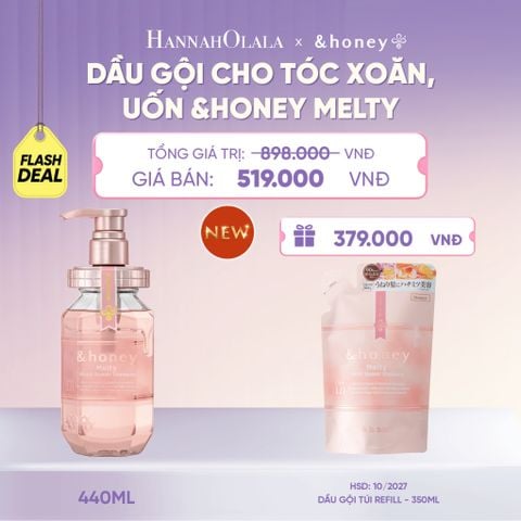  [NEW] FD DẦU GỘI &HONEY MELTY SUÔN MƯỢT VÀO NẾP CHUYÊN DỤNG CHO TÓC XOĂN, TÓC UỐN - H066 