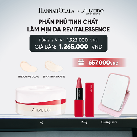  PHẤN PHỦ KHOÁ NỀN DƯỠNG DA VỚI KẾT CẤU SIÊU MỊN SHISEIDO REVITALESSENCE LOOSE SETTING POWDER - DEAL 15 - E10 