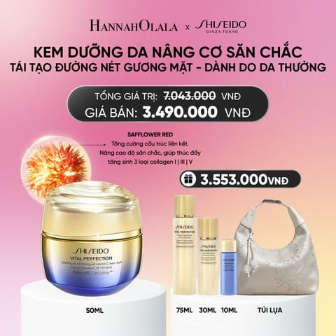  KEM DƯỠNG DA SHISEIDO VITAL PERFECTION UPLIFTING AND FIRMING ADVANCED CREAM SOFT 50ML - DEAL 15_A556 