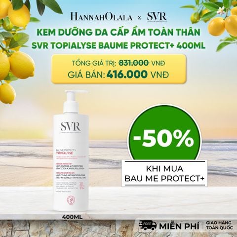  KEM DƯỠNG DA CẤP ẨM TOÀN THÂN SVR TOPIALYSE BAUME PROTECT+ 400ML - DEAL 15 