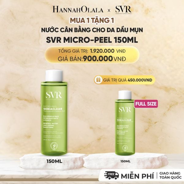  [FLASHSALE] NƯỚC CÂN BẰNG CHO DA DẦU MỤN SVR MICRO-PEEL 150ML - DEAL 15 - B6 