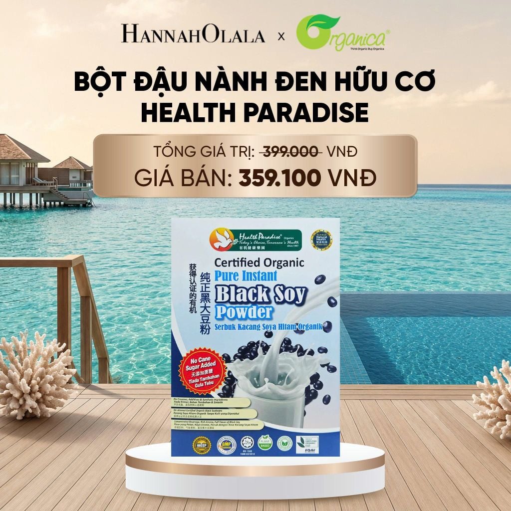  BỘT ĐẬU NÀNH ĐEN HỮU CƠ HEALTH PARADISE - DEAL 15 