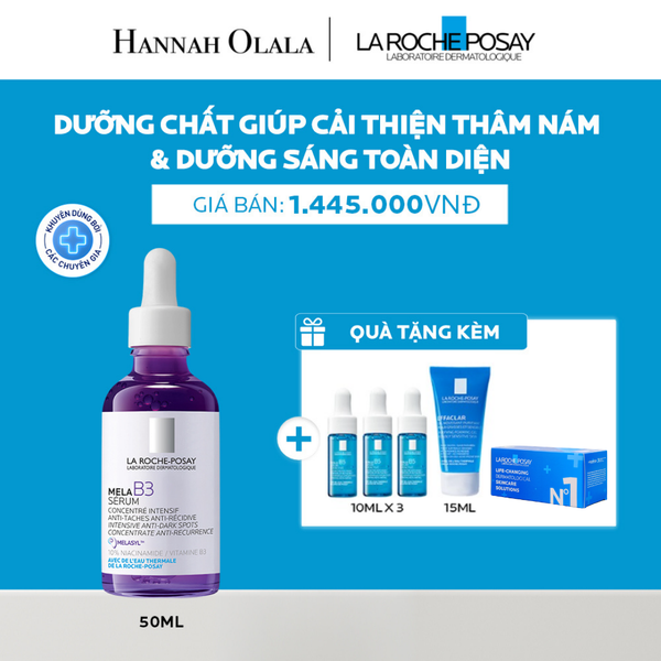  DƯỠNG CHẤT GIẢM THÂM NÁM VÀ DƯỠNG SÁNG TOÀN DIỆN LA ROCHE-POSAY MELA B3 SERUM 50ML - A07 