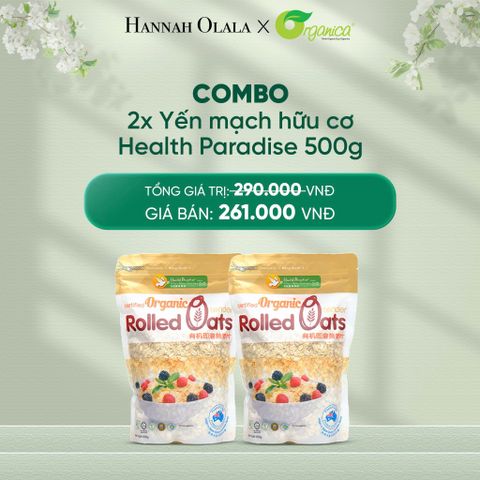  DEAL 15: COMBO 2 X YẾN MẠCH HỮU CƠ HEALTH PARADISE 500G 