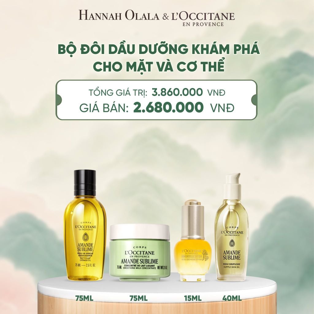  BỘ ĐÔI DẦU DƯỠNG KHÁM PHÁ CHO MẶT VÀ CƠ THỂ - A413 