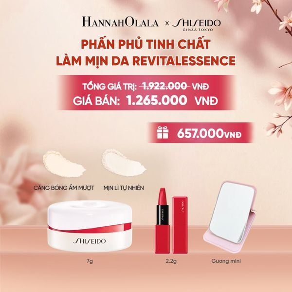  PHẤN PHỦ KHOÁ NỀN DƯỠNG DA VỚI KẾT CẤU SIÊU MỊN SHISEIDO REVITALESSENCE LOOSE SETTING POWDER - DEAL 15 - A3219 