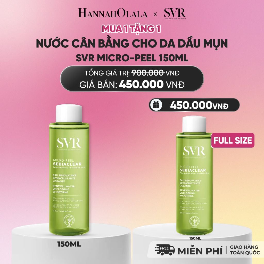  [FLASHSALE] NƯỚC CÂN BẰNG CHO DA DẦU MỤN SVR MICRO-PEEL 150ML - DEAL 15_A423 