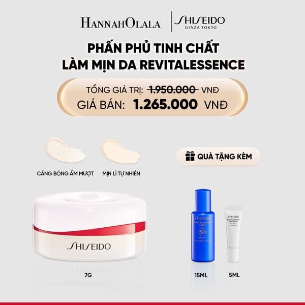  PHẤN PHỦ KHOÁ NỀN DƯỠNG DA VỚI KẾT CẤU SIÊU MỊN SHISEIDO REVITALESSENCE LOOSE SETTING POWDER - HYDRATING GLOW - DEAL 15 - C44 