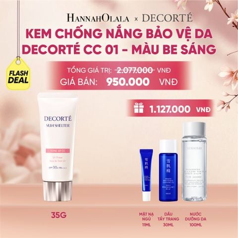  KEM CHỐNG NẮNG HIỆU CHỈNH TONE DA DECORTÉ SUN SHELTER - A305 