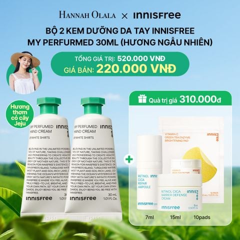  DEAL 16: BỘ 2 KEM DƯỠNG DA TAY INNISFREE MY PERFURMED 30ML (HƯƠNG NGẪU NHIÊN) 