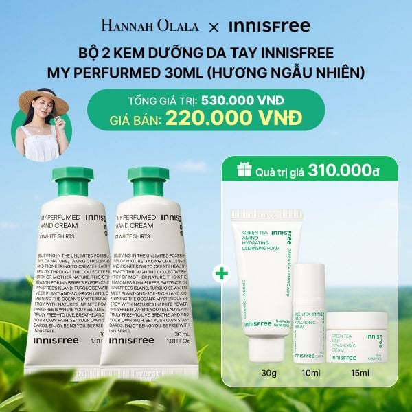  DEAL 16: BỘ 2 KEM DƯỠNG DA TAY INNISFREE MY PERFURMED 30ML (HƯƠNG NGẪU NHIÊN) 