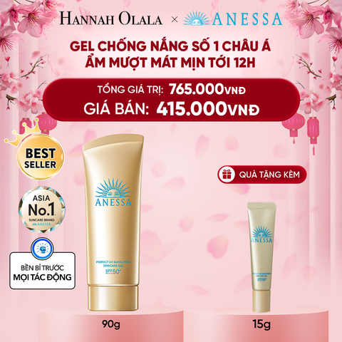  DEAL 16: GEL CHỐNG NẮNG DƯỠNG DA DƯỠNG ẨM BẢO VỆ HOÀN HẢO ANESSA GOLD GEL SPF50+ PA++++ 90G 