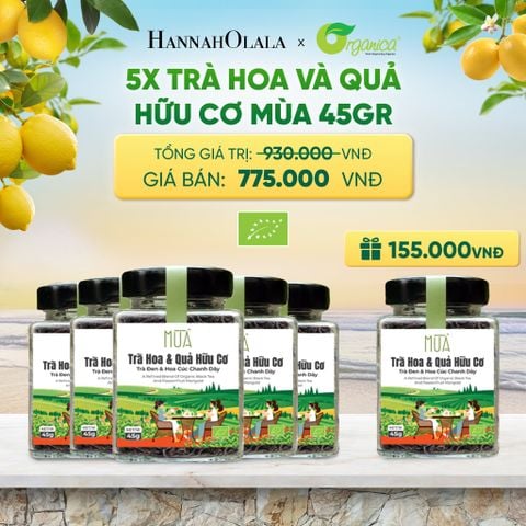  TRÀ HOA VÀ QUẢ HỮU CƠ MÙA 45GR - DEAL 16 