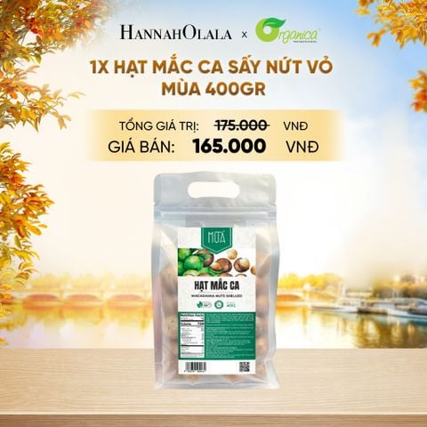  HẠT MẮC CA SẤY NỨT VỎ MÙA 400GR - E578 