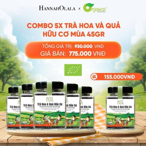  TRÀ HOA VÀ QUẢ HỮU CƠ MÙA 45GR - DEAL 16 