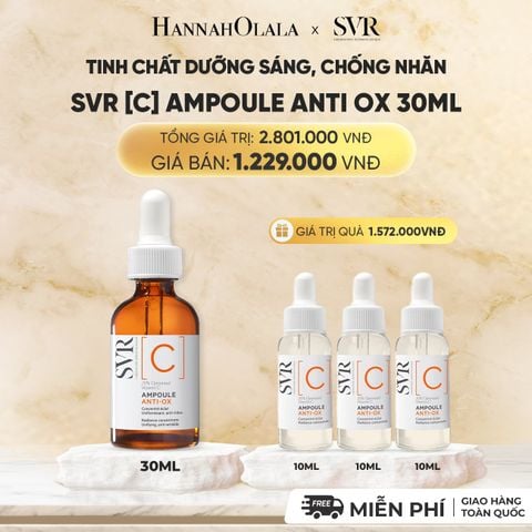  [FLASHSALE] TINH CHẤT DƯỠNG SÁNG, CHỐNG NHĂN SVR [C] AMPOULE ANTI OX 30ML - DEAL 16 
