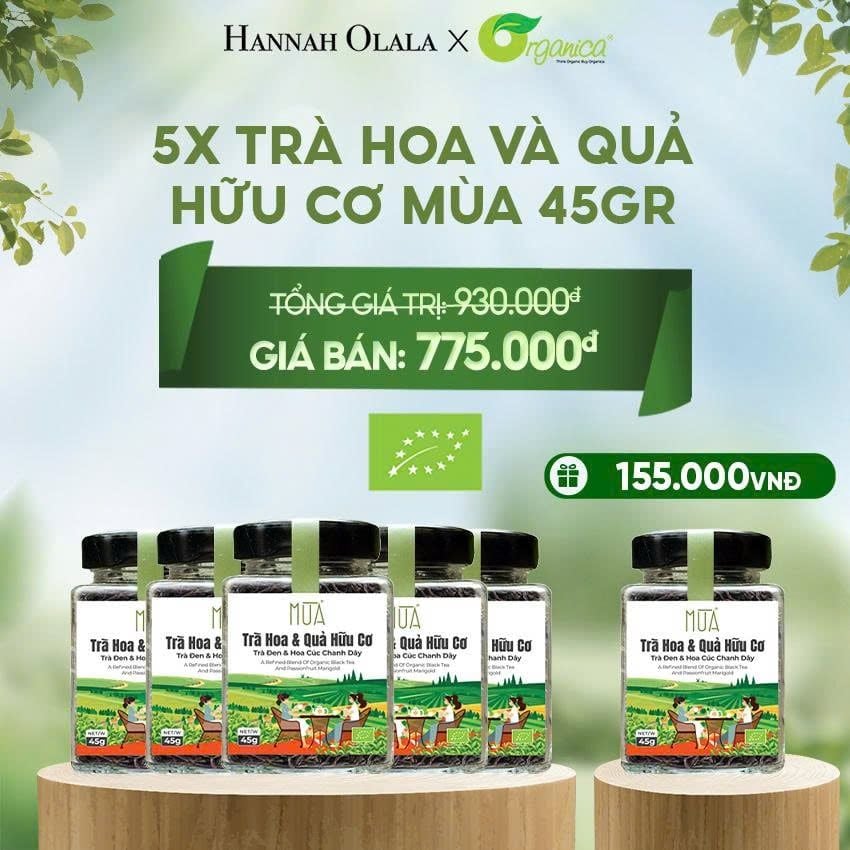  E58_DEAL16: TRÀ HOA VÀ QUẢ HỮU CƠ MÙA 45GR 