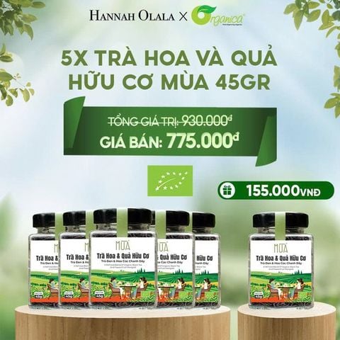  E58_DEAL16: TRÀ HOA VÀ QUẢ HỮU CƠ MÙA 45GR 
