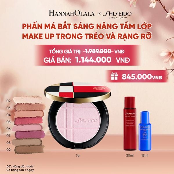  PHẤN MÁ ĐA NĂNG KẾT HỢP CÔNG NGHỆ DƯỠNG DA ĐỘC QUYỀN SHISEIDO COLOR + GLOW ENHANCER - DEAL 16 - A3224 