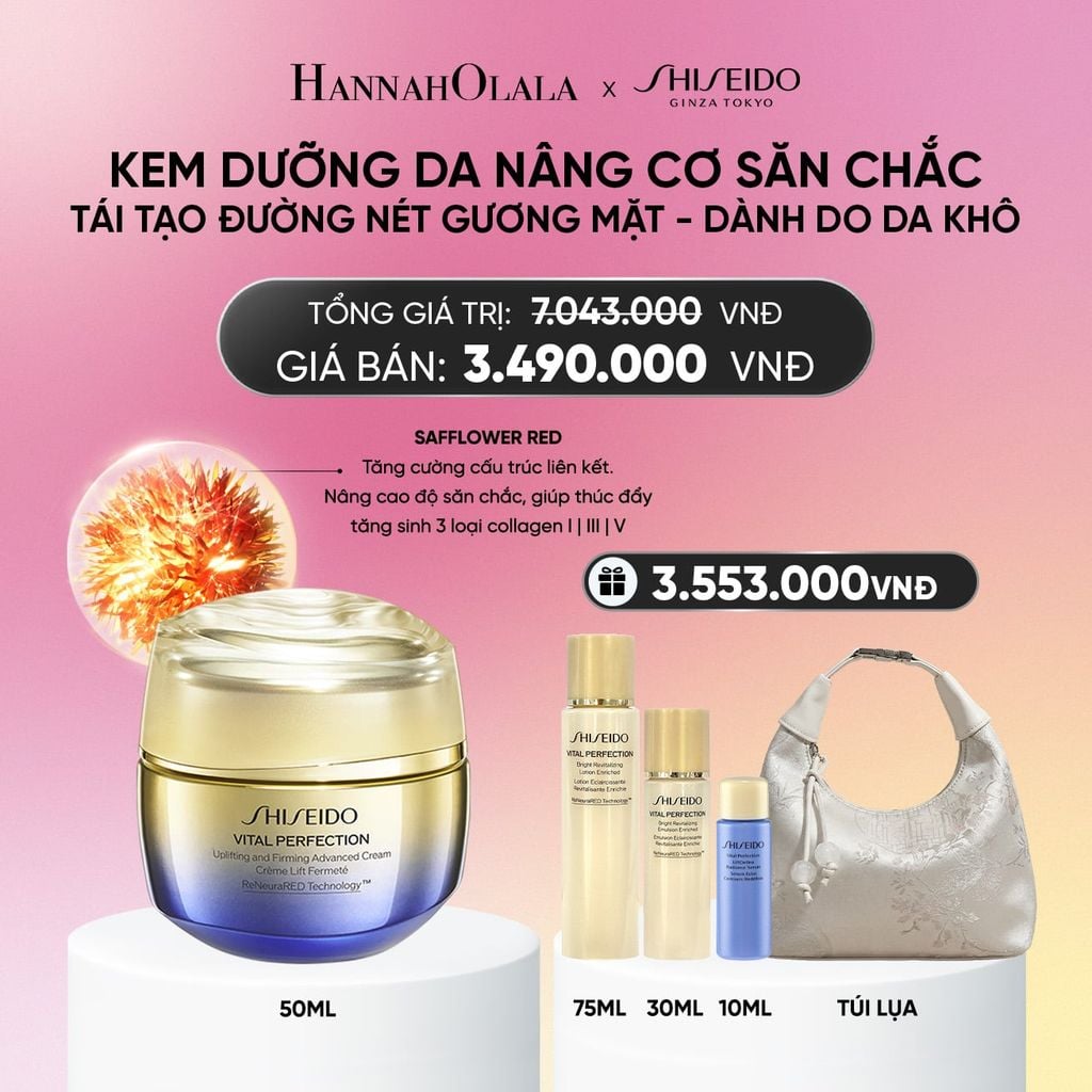  KEM DƯỠNG DA SHISEIDO VITAL PERFECTION UPLIFTING AND FIRMING ADVANCED CREAM 50ML - DEAL 16_A557 