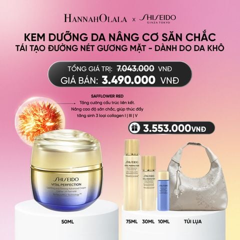 KEM DƯỠNG DA SHISEIDO VITAL PERFECTION UPLIFTING AND FIRMING ADVANCED CREAM 50ML - DEAL 16_A557 