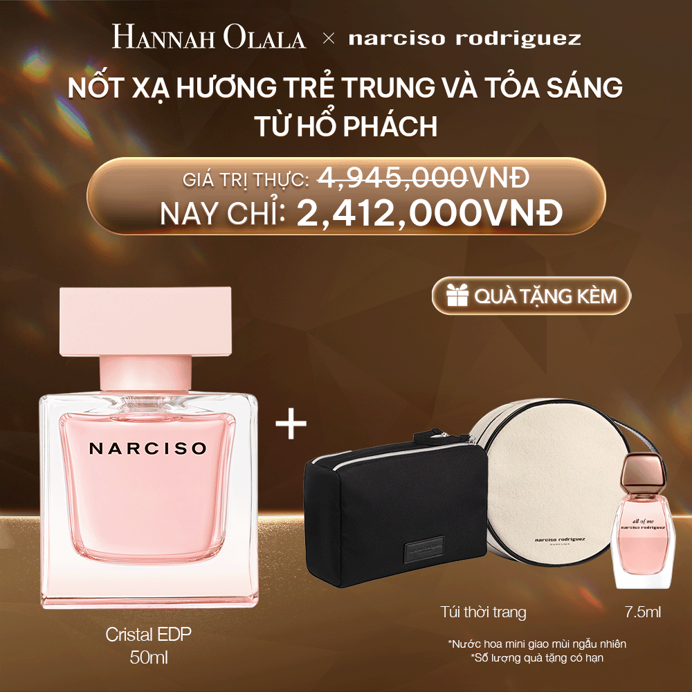  DEAL 16:  NƯỚC HOA NARCISO RODRIGUEZ NN CRISTAL EAU DE PARFUM 50ML 