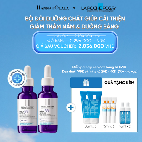  D48: FD DEAL 16: BỘ ĐÔI DƯỠNG CHẤT GIÚP CẢI THIỆN GIẢM THÂM NÁM & DƯỠNG SÁNG TOÀN DIỆN MELA B3 SERUM 30ML 