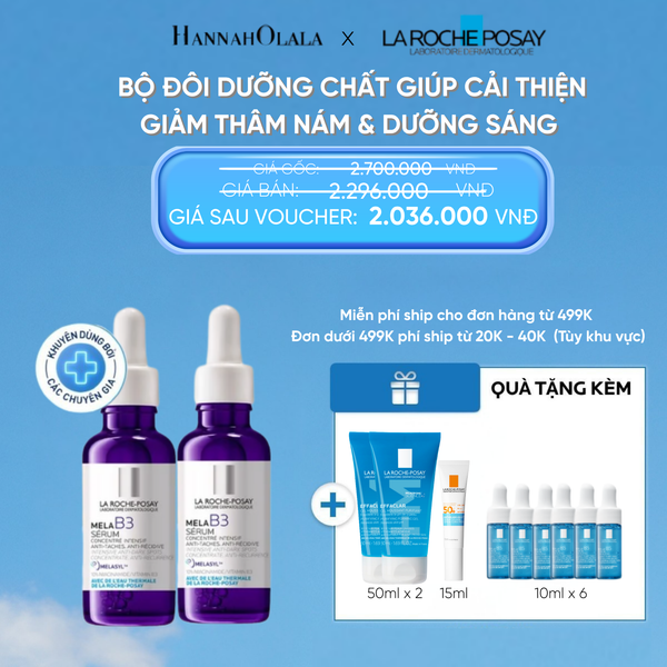  D48: FD DEAL 16: BỘ ĐÔI DƯỠNG CHẤT GIÚP CẢI THIỆN GIẢM THÂM NÁM & DƯỠNG SÁNG TOÀN DIỆN MELA B3 SERUM 30ML 