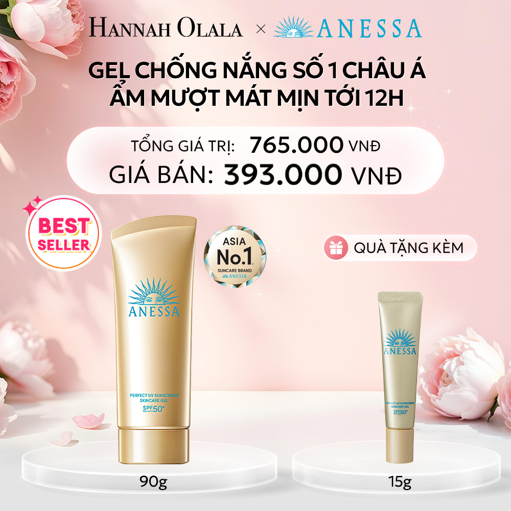  E345: DEAL 10: (1.10 - 4.10) GEL CHỐNG NẮNG DƯỠNG DA DƯỠNG ẨM BẢO VỆ HOÀN HẢO ANESSA GOLD GEL SPF50+ PA++++ 90G 