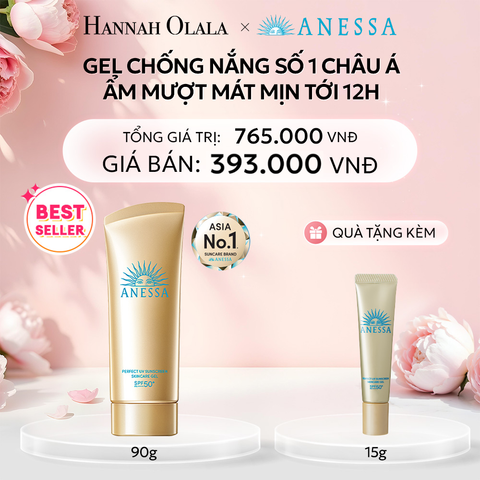  E345: DEAL 10: (1.10 - 4.10) GEL CHỐNG NẮNG DƯỠNG DA DƯỠNG ẨM BẢO VỆ HOÀN HẢO ANESSA GOLD GEL SPF50+ PA++++ 90G 