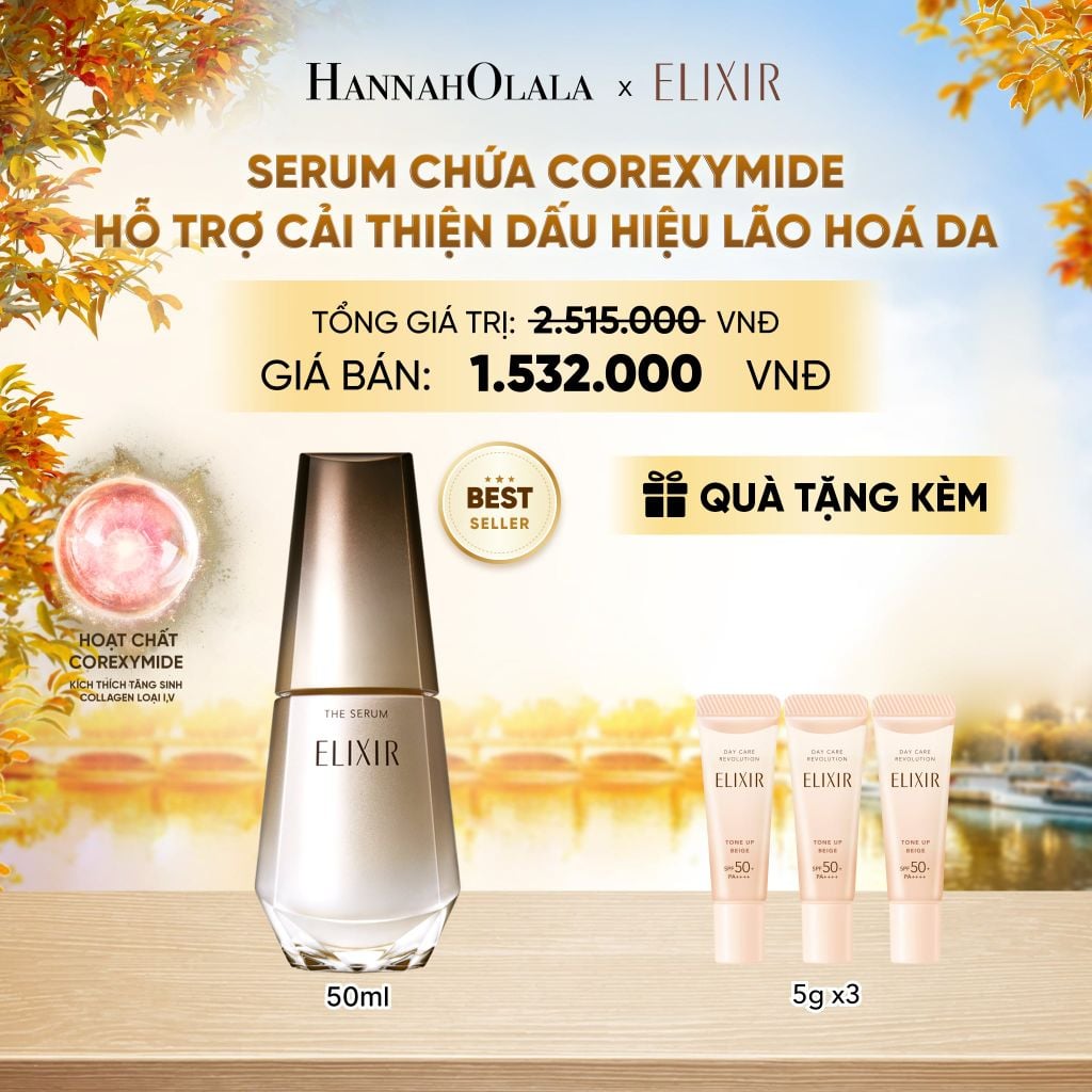  SERUM KÍCH HOẠT TRẺ HÓA LÀN DA ELIXIR THE SERUM AA 50ML - DEAL16 - E138 