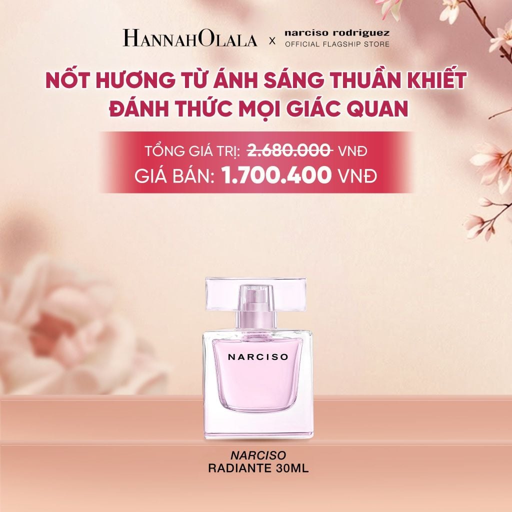  NƯỚC HOA NỮ NARCISO RODRIGUEZ NARCISO EAU DE PARFUM RADIANTE 30ML - DEAL 16 