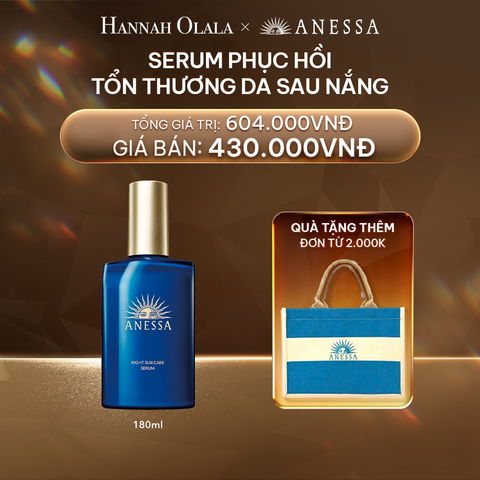  DEAL 17: SERUM DƯỠNG DA VÀ PHỤC HỒI TỔN THƯƠNG DA SAU NẮNG ANESSA NIGHT SUN CARE SERUM 180ML 