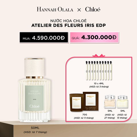  DEAL 16: NƯỚC HOA CHLOE ATELIER DES FLEURS IRIS EDP 50 ML - (HSD TỪ 7 THÁNG) 