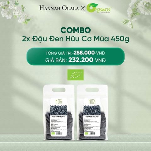  DEAL 16: COMBO 2 X ĐẬU ĐEN HỮU CƠ MÙA 450G 