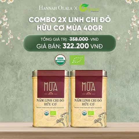  DEAL 16: COMBO 2X LINH CHI ĐỎ HỮU CƠ MÙA 40GR 