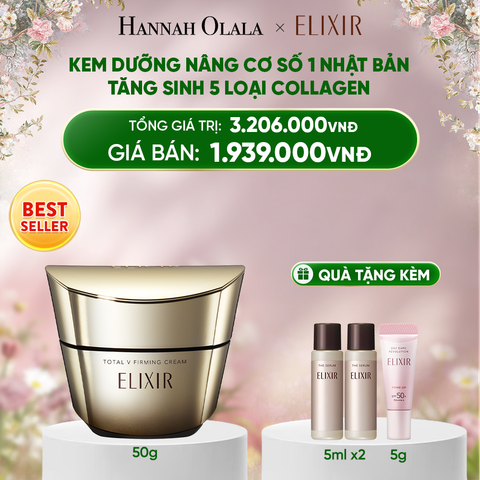  DEAL 16: KEM DƯỠNG CẢI THIỆN CHẢY XỆ NGĂN NGỪA LÃO HÓA ELIXIR TOTAL V FIRMING CREAM 50G 