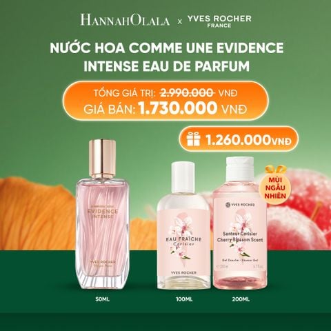  NƯỚC HOA COMME UNE EVIDENCE INTENSE EAU DE PARFUM TẶNG NƯỚC HOA 100ML + SỮA TẮM NƯỚC HOA 200ML MÙI NGẪU NHIÊN 