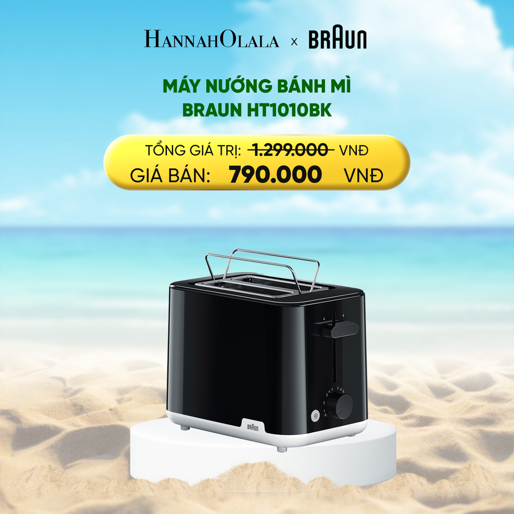  DEAL 16 : MÁY NƯỚNG BÁNH MÌ BRAUN HT1010BK 