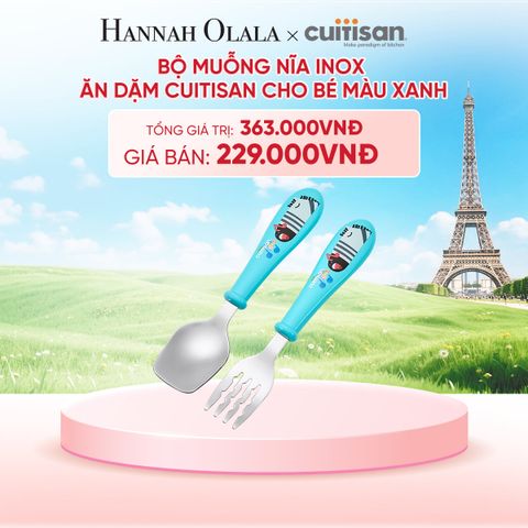  BỘ MUỖNG NĨA INOX ĂN DẶM CUITISAN CHO BÉ - DEAL 17 - B45 