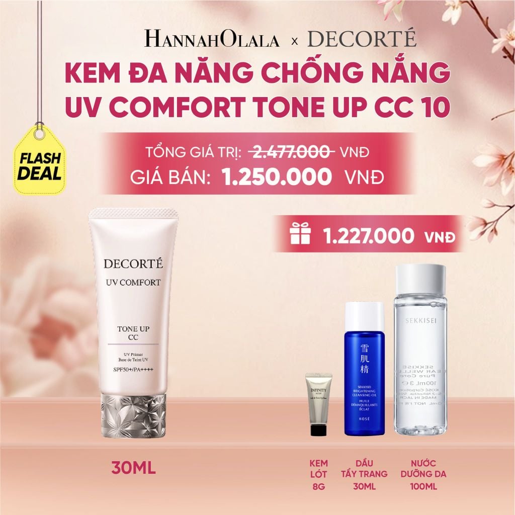  KEM ĐA NĂNG CHỐNG NẮNG HIỆU CHỈNH TONE DA DECORTÉ UV COMFORT (BẢN MỚI) - A646 
