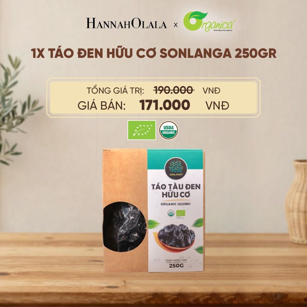  TÁO ĐEN HỮU CƠ SONLANGA 250GR - D280 