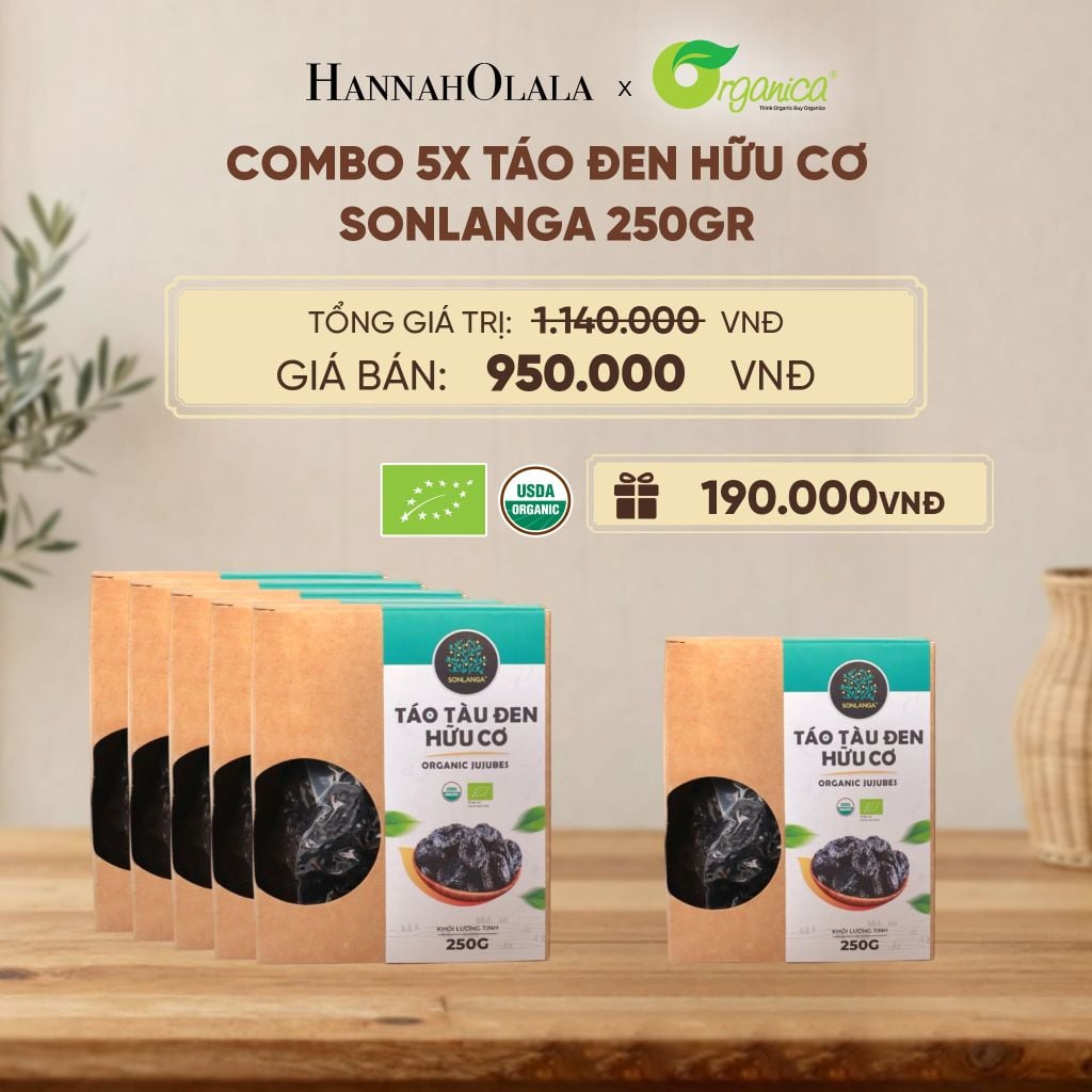  TÁO ĐEN HỮU CƠ SONLANGA 250GR - D280 