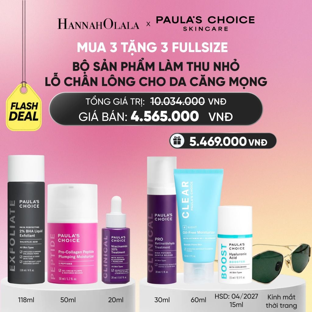  BỘ SẢN PHẨM LÀM THÔNG THOÁNG, THU NHỎ LỖ CHÂN LÔNG & CHO DA CĂNG MỌNG - FLASH DEAL 17_A769 
